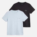 Calvin Klein Jeans Dame Monologo To pak T-shirts Plein Air/Sort