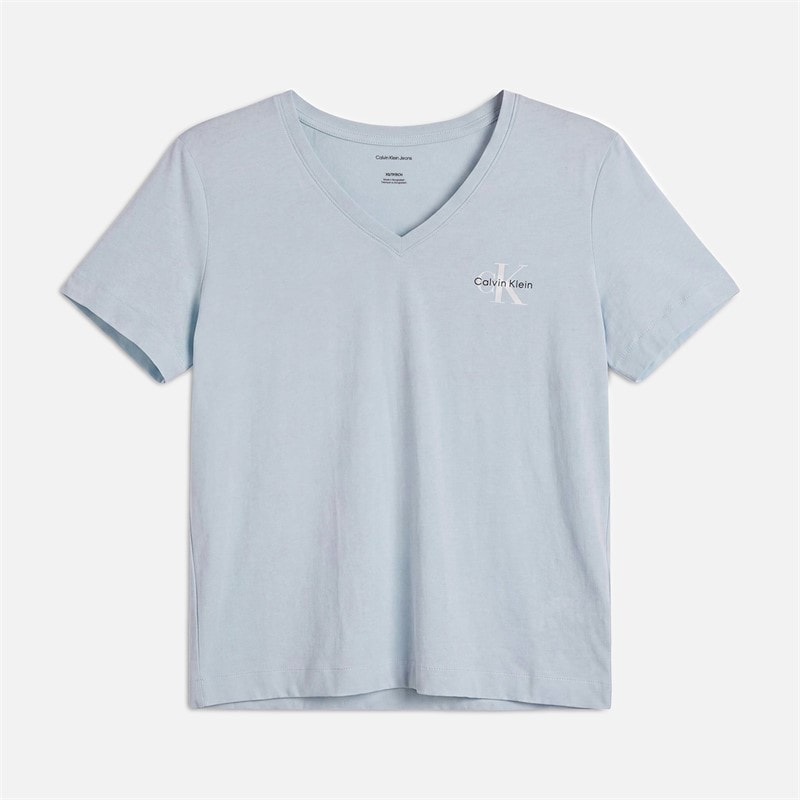 Calvin Klein Jeans Dame Monologo To pak T-shirts Plein Air/Sort - Billede 2
