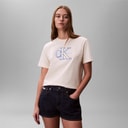 Calvin Klein Jeans Dame Klassisk T-shirt Calico
