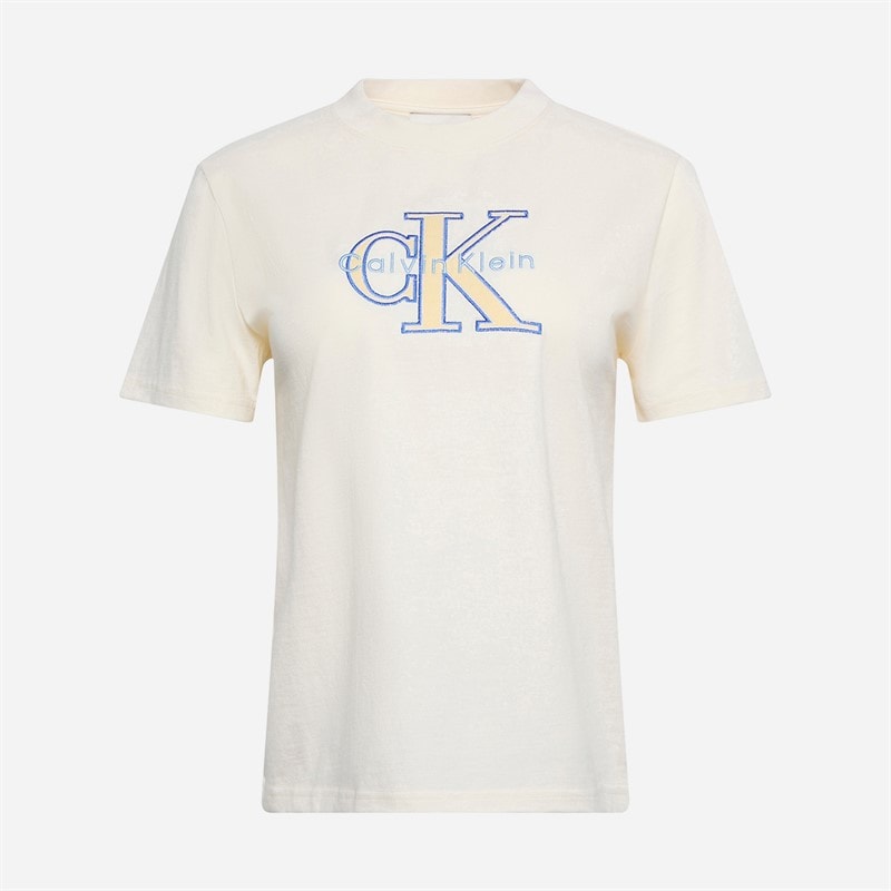 Calvin Klein Jeans Dame Klassisk T-shirt Calico - Billede 5