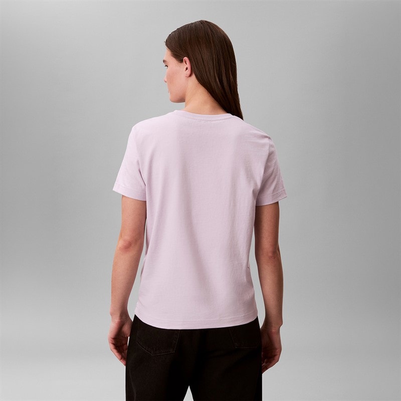 Calvin Klein Jeans Dame Monogram T Shirt Island Lilac - Billede 2