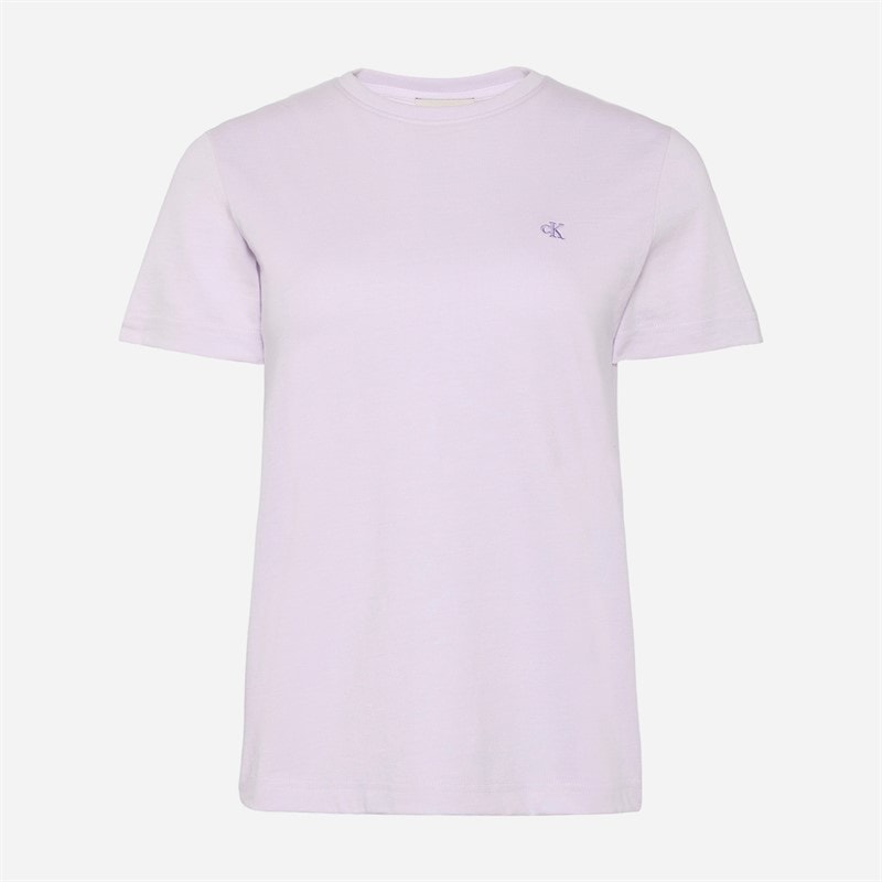 Calvin Klein Jeans Dame Monogram T Shirt Island Lilac - Billede 5