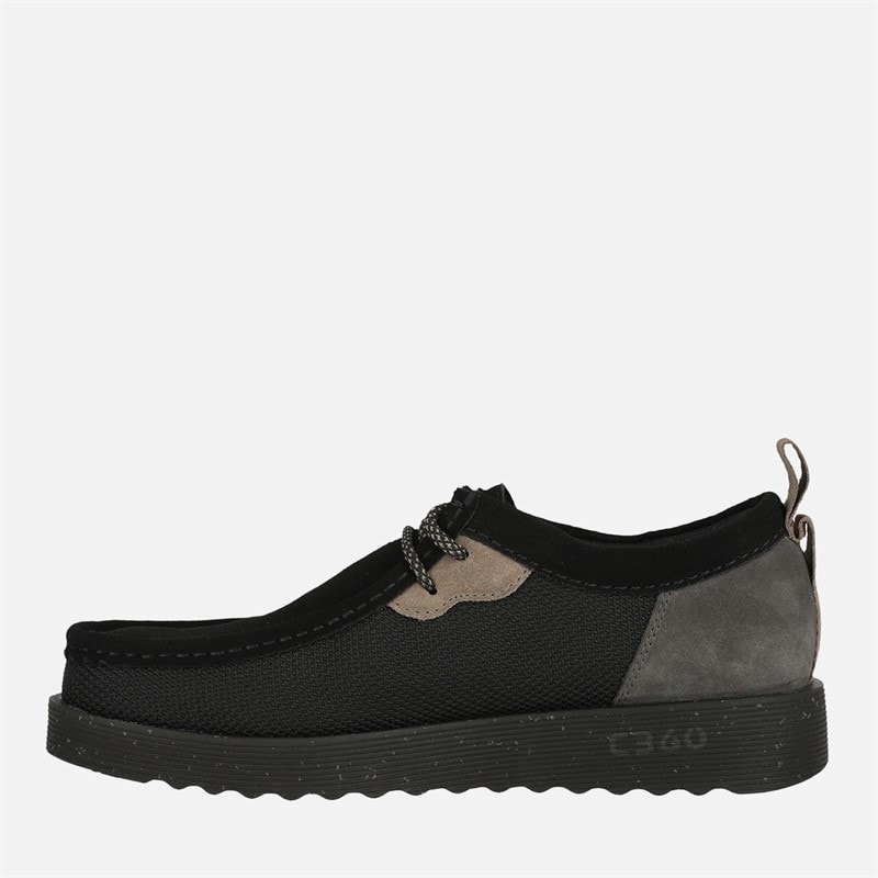 Clarks Herre Premium FTR2LO Wallabee Sko Black Combi