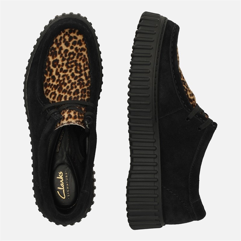 Clarks Dame Premium Torhill Bee Sko Leopard Print - Billede 4