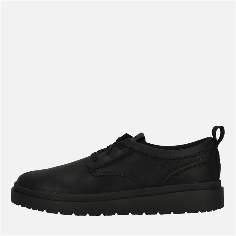 Clarks Herre Premium Polden Snøresko Black Leather