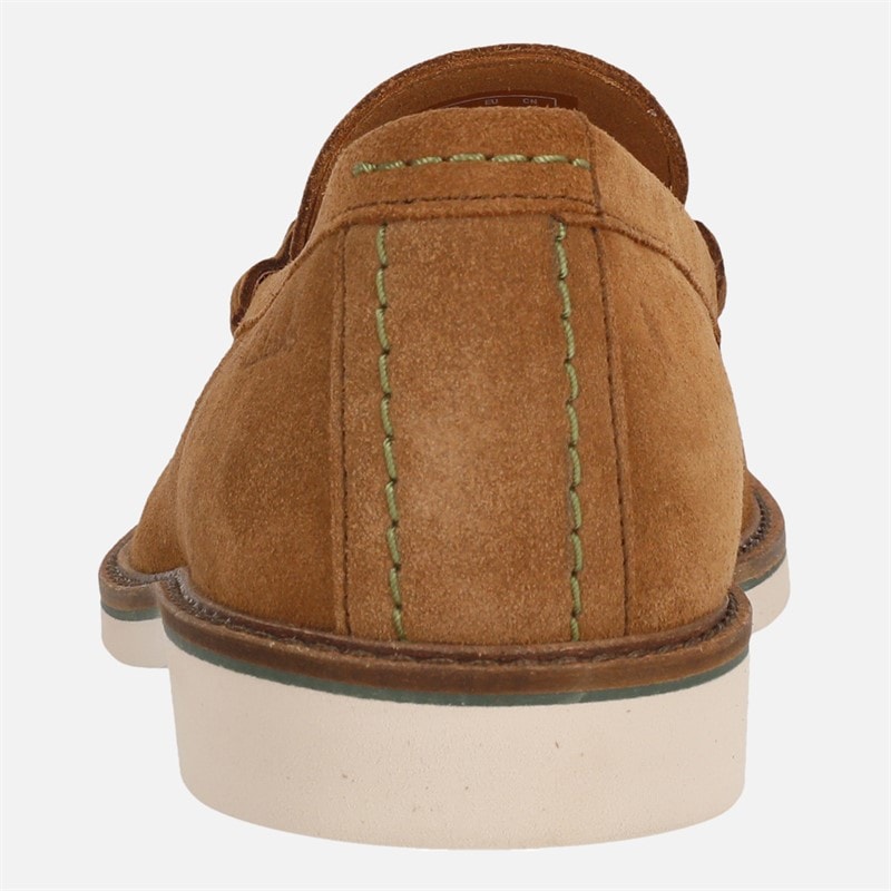 Clarks Herre Premium Atticus LT Slip Sko Cola Suede - Billede 3