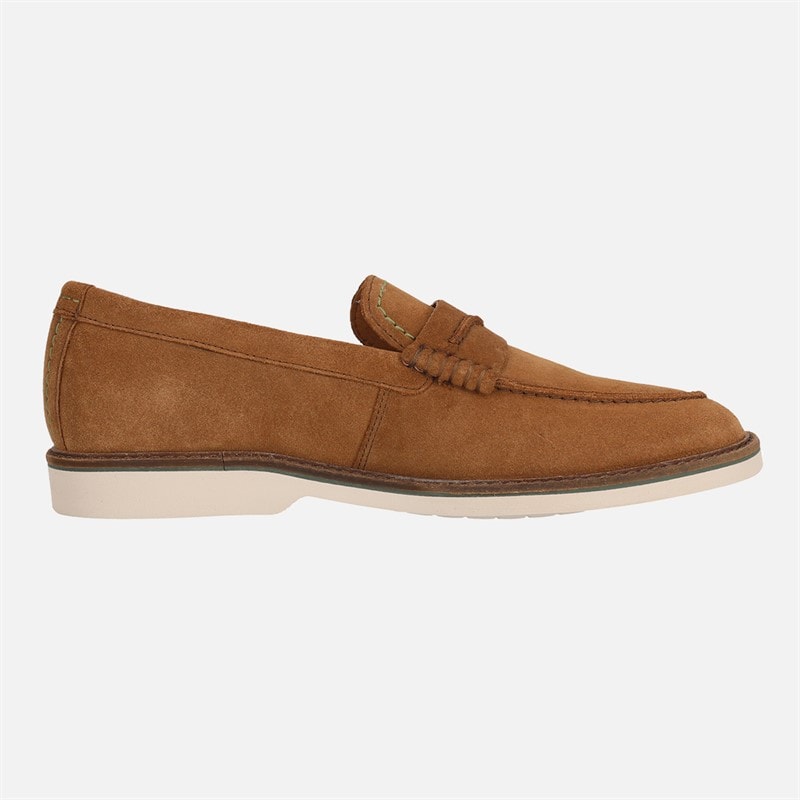 Clarks Herre Premium Atticus LT Slip Sko Cola Suede - Billede 5