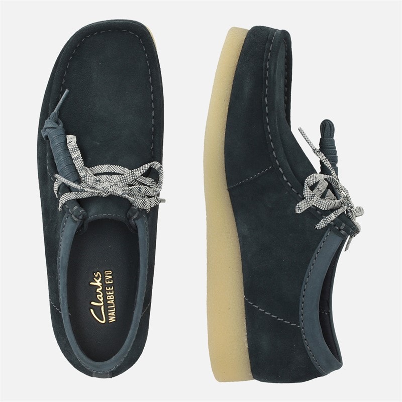 Clarks Herre Premium Evo Wallabee Sko Navy - Billede 4