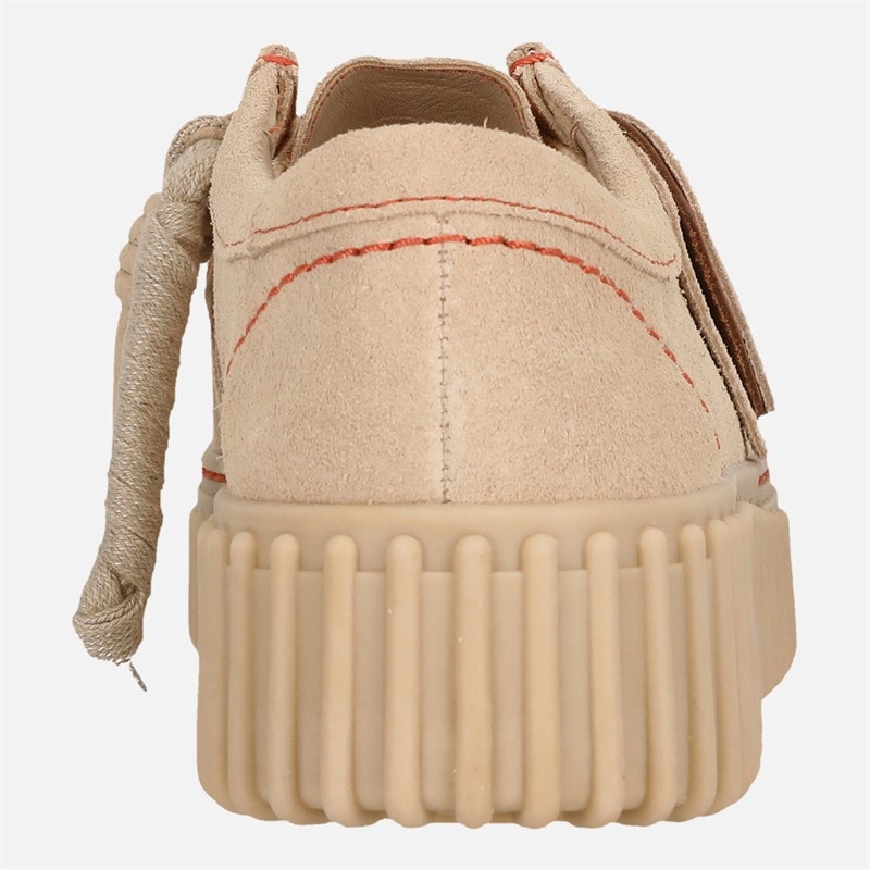 Clarks Dame Premium Torhill Bee Sko Ecru Suede - Billede 3