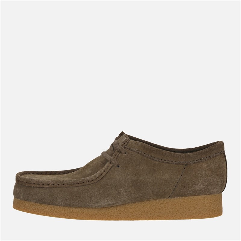 Clarks Herre Premium Evo Wallabee Sko Dark Olive Sde - Billede 1