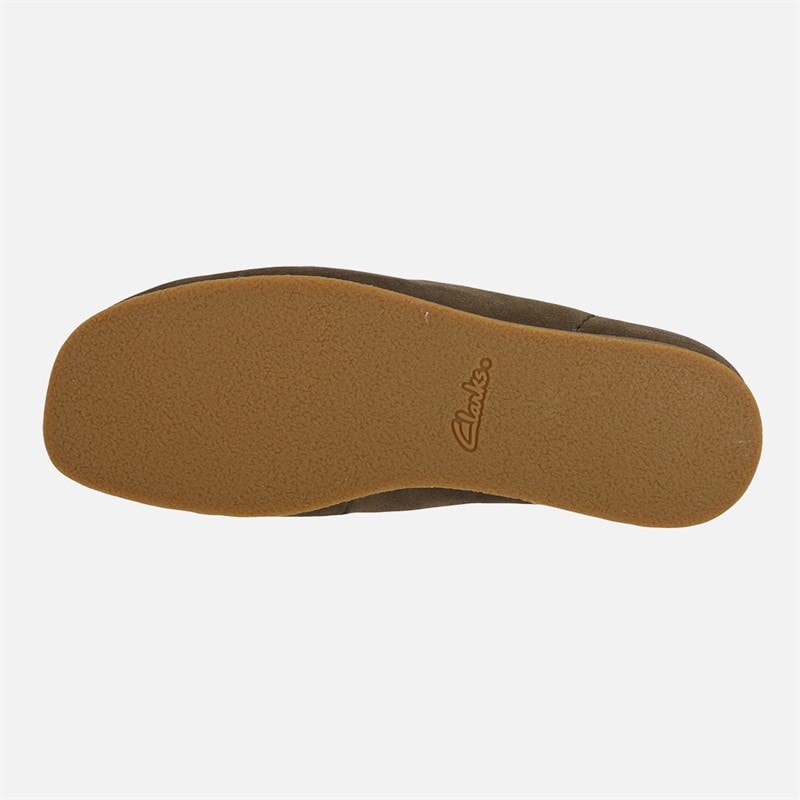 Clarks Herre Premium Evo Wallabee Sko Dark Olive Sde - Billede 2