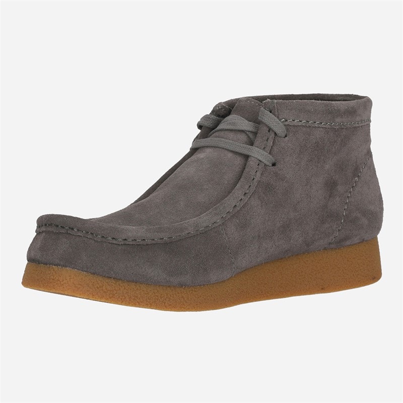 Clarks Damesko Torhill Turn Sko Grey Suede - Billede 2