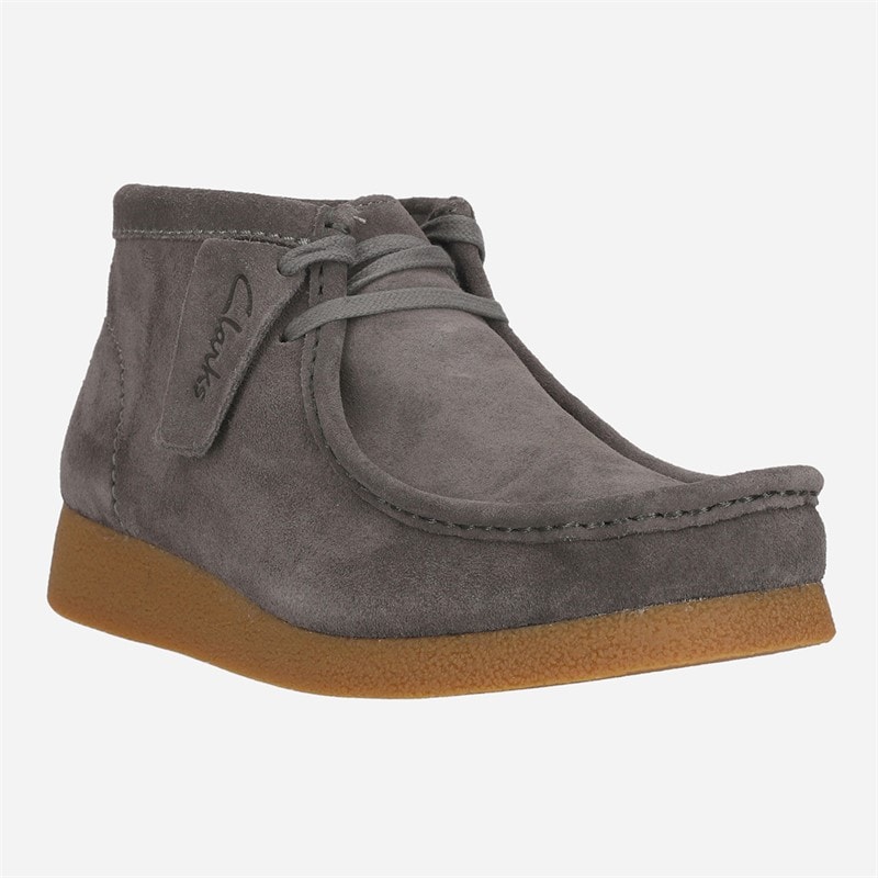 Clarks Damesko Torhill Turn Sko Grey Suede - Billede 3