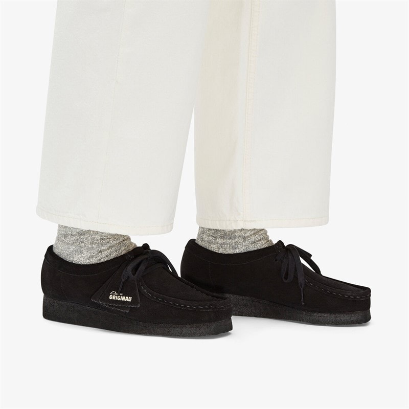 Clarks Dame Originals 2 Wallabee D Sko 1219 Black Suede - Billede 3