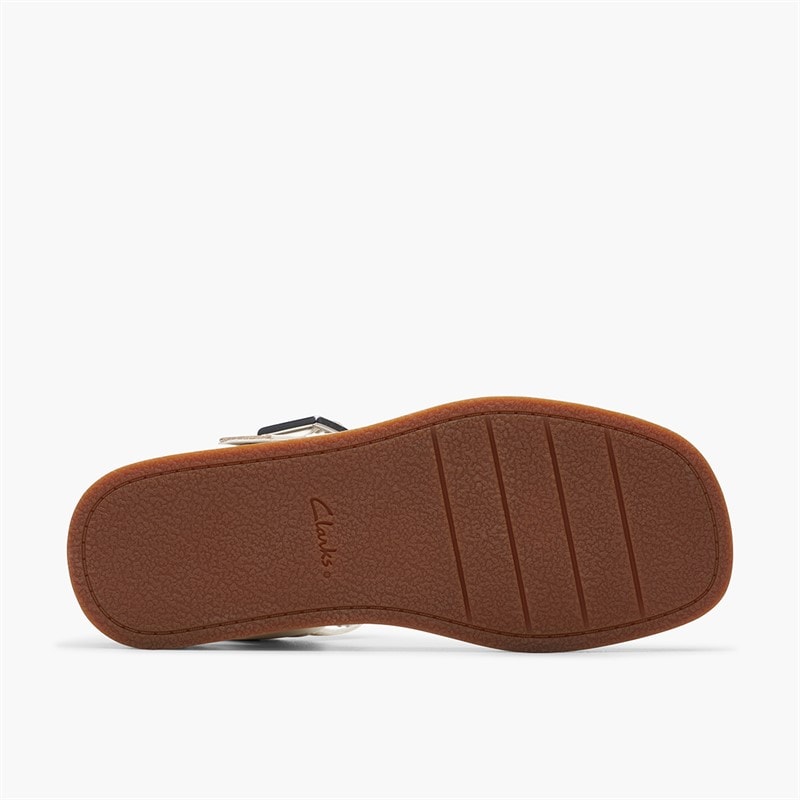 Clarks Dame Alda D Fit Rem Sandaler Off White - Billede 2