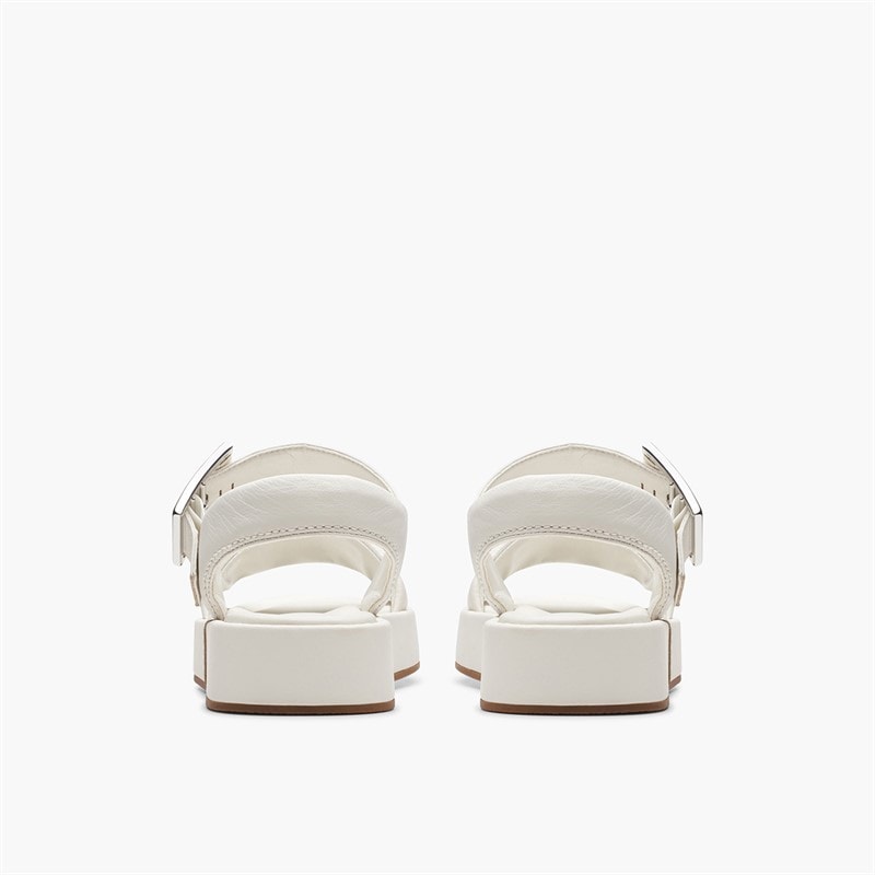Clarks Dame Alda D Fit Rem Sandaler Off White - Billede 3