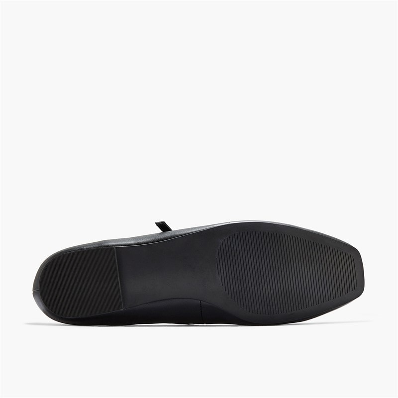 Clarks Dame Emelina Gem D-Fit Flade Sko Sort - Billede 2