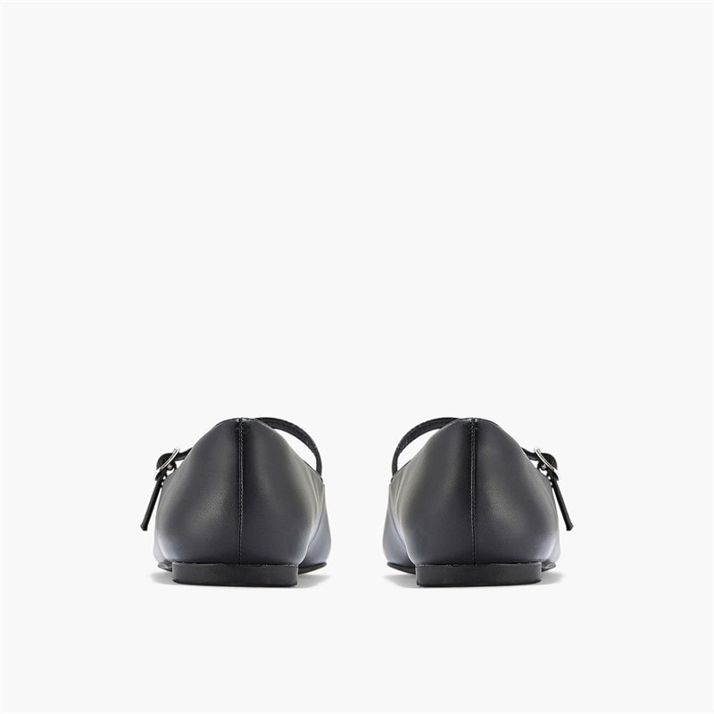Clarks Dame Emelina Gem D-Fit Flade Sko Sort - Billede 3