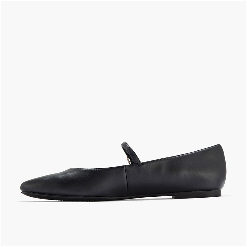 Clarks Dame Emelina Gem D-Fit Flade Sko Sort - Billede 5
