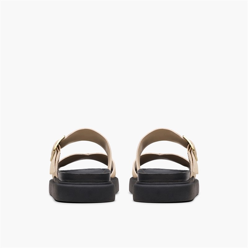 Clarks Dame Aristella D-Fit Sandaler Ecru - Billede 3