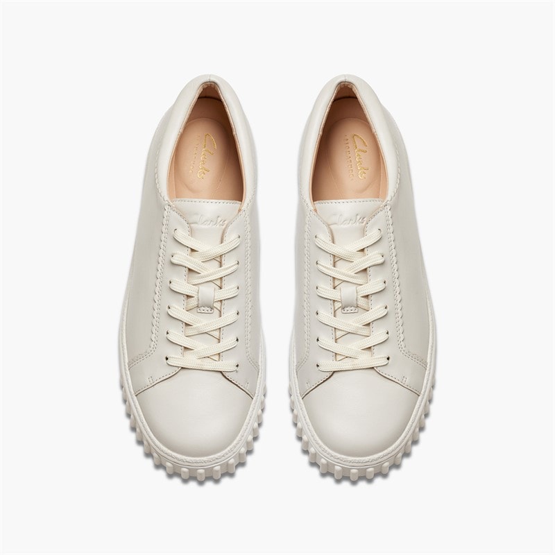 Clarks Dame Mayhill Walk D- Fit Træningssko Off White - Billede 4