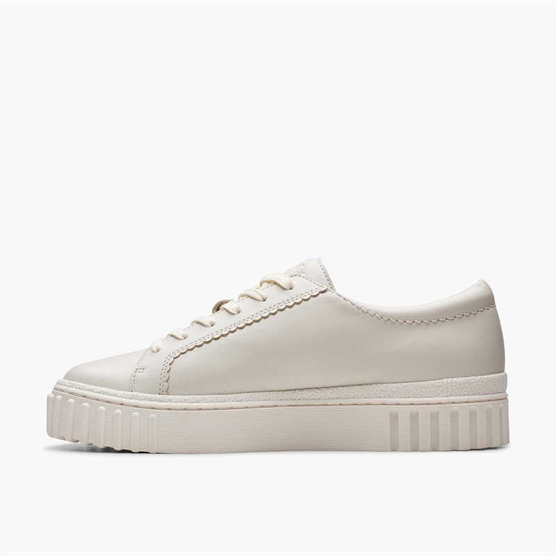 Clarks Dame Mayhill Walk D- Fit Træningssko Off White - Billede 5