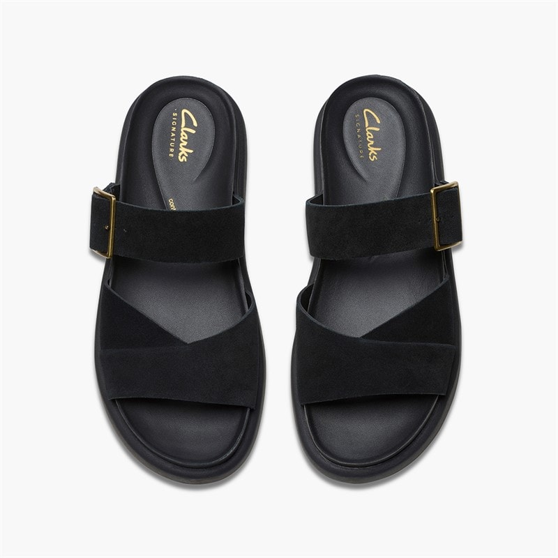 Clarks Dame Aristella D-Fit Sandaler Sort - Billede 4