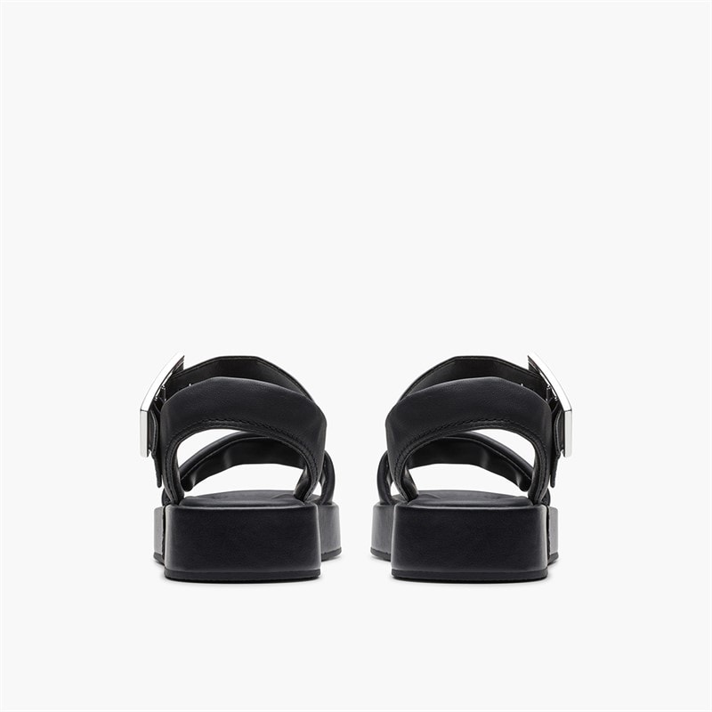 Clarks Dame Alda D Fit Rem Sandaler Sort - Billede 3