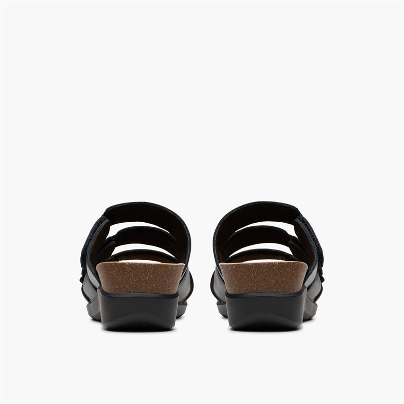Clarks Dame Calenne Lily D-Fit Sandaler Sort - Billede 3