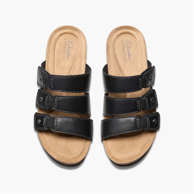 Clarks Dame Calenne Lily D-Fit Sandaler Sort - Billede 4
