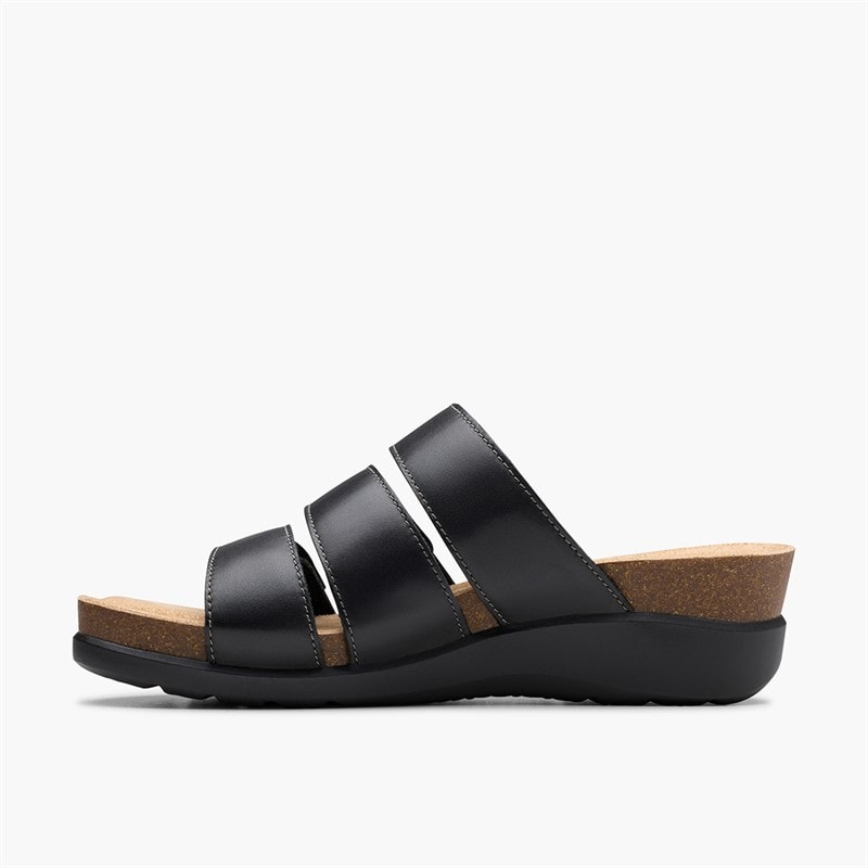 Clarks Dame Calenne Lily D-Fit Sandaler Sort - Billede 5