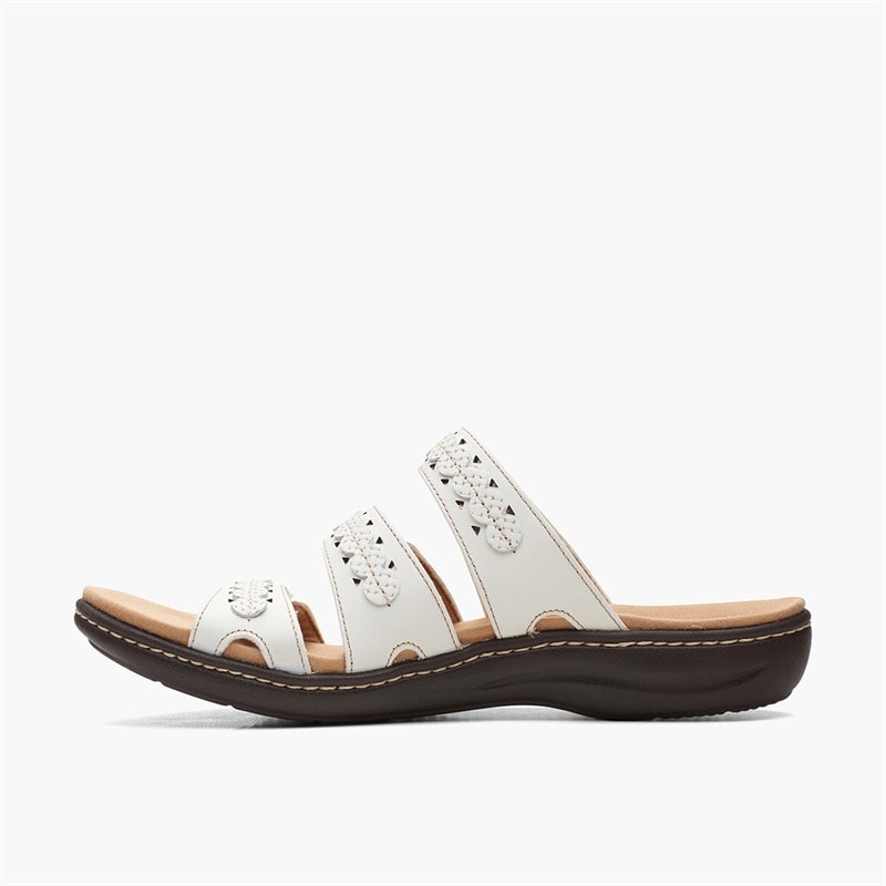 Clarks Dame Laurieann Cove D-Fit Sandaler Hvid - Billede 5