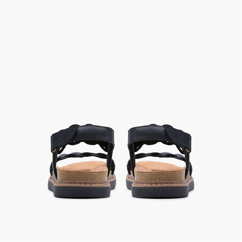 Clarks Dame Arwell Glide D-Fit Sandaler Sort - Billede 3