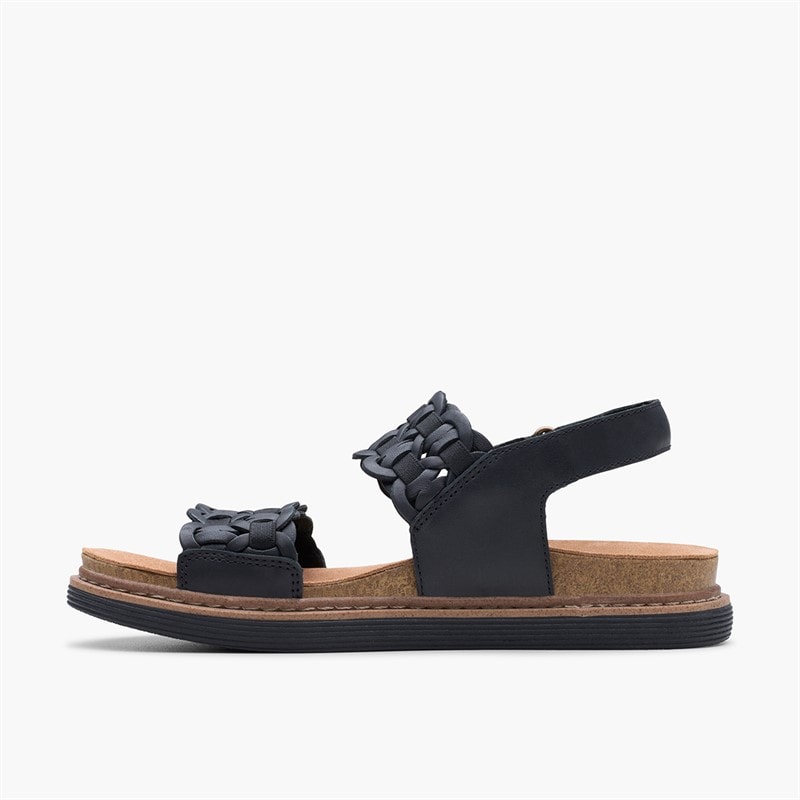 Clarks Dame Arwell Glide D-Fit Sandaler Sort - Billede 5