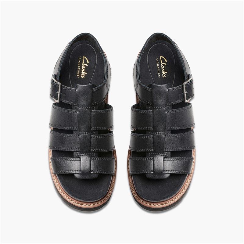 Clarks Dame Orianna Twist D-Fit Sandaler Sort - Billede 4