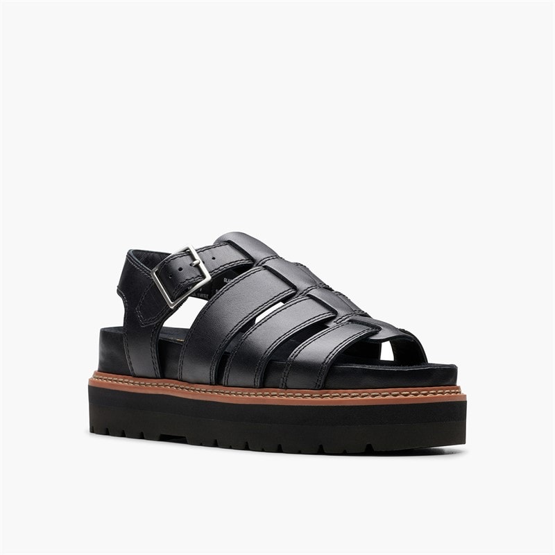 Clarks Dame Orianna Twist D-Fit Sandaler Sort - Billede 5