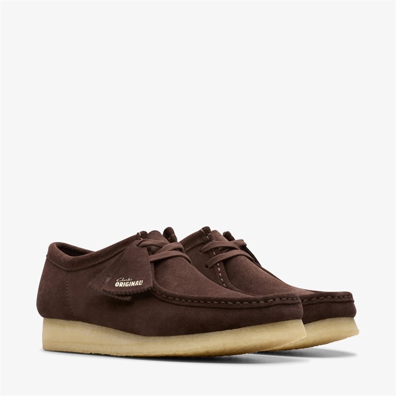 Clarks Herre Originals 2 Wallabee Sko 5230 Dark Brown Suede - Billede 2