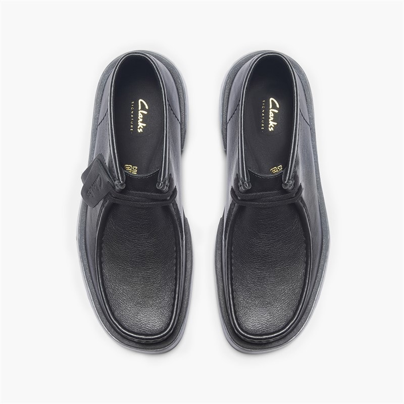 Clarks Herre Torview Moc Støvler Black Leather - Billede 2
