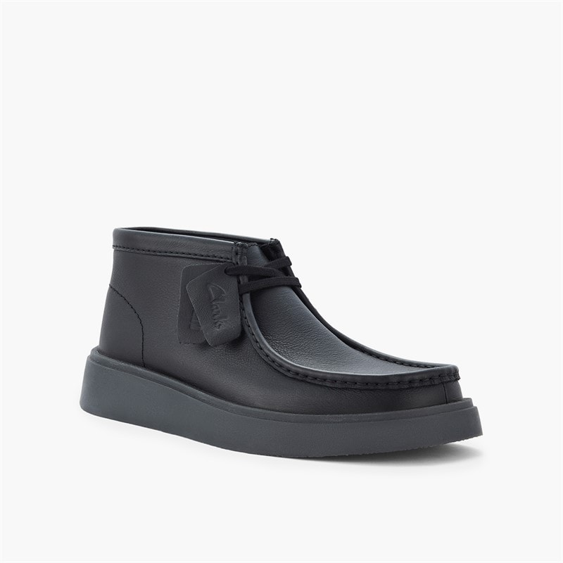 Clarks Herre Torview Moc Støvler Black Leather - Billede 4