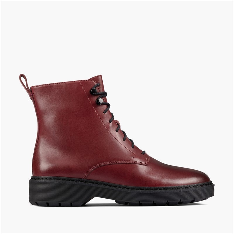 Clarks Dame Witcombe Hi 2 Støvler Burgundy Leather