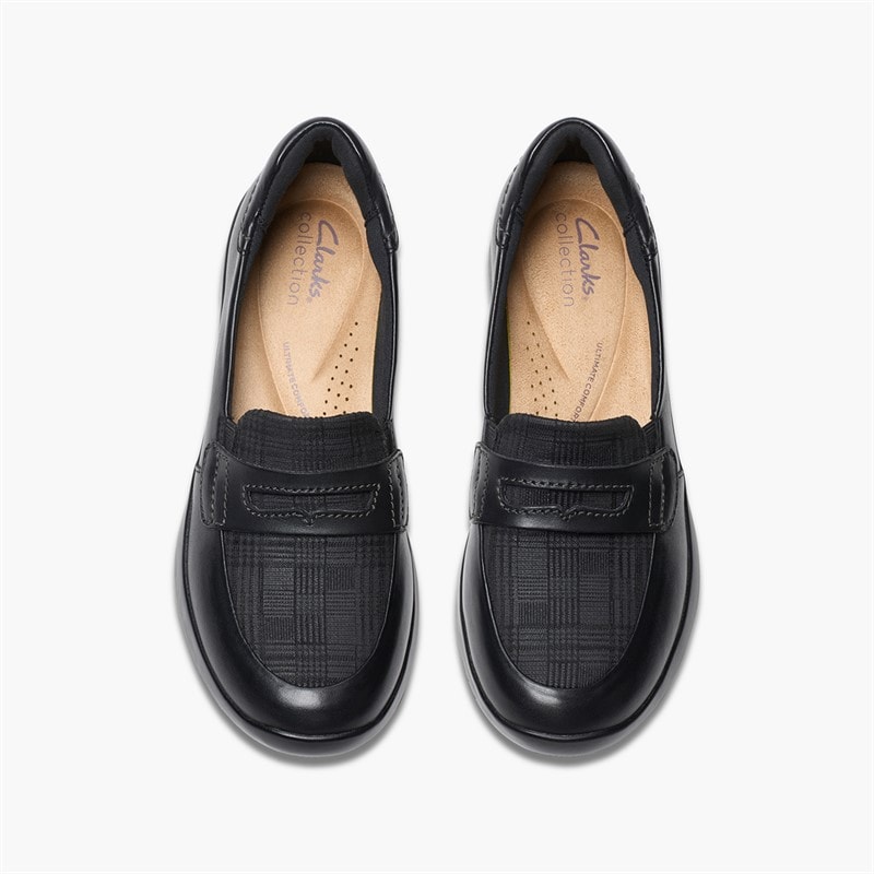 Clarks Dame Ellowyn Penny loafers Black Leather - Billede 4