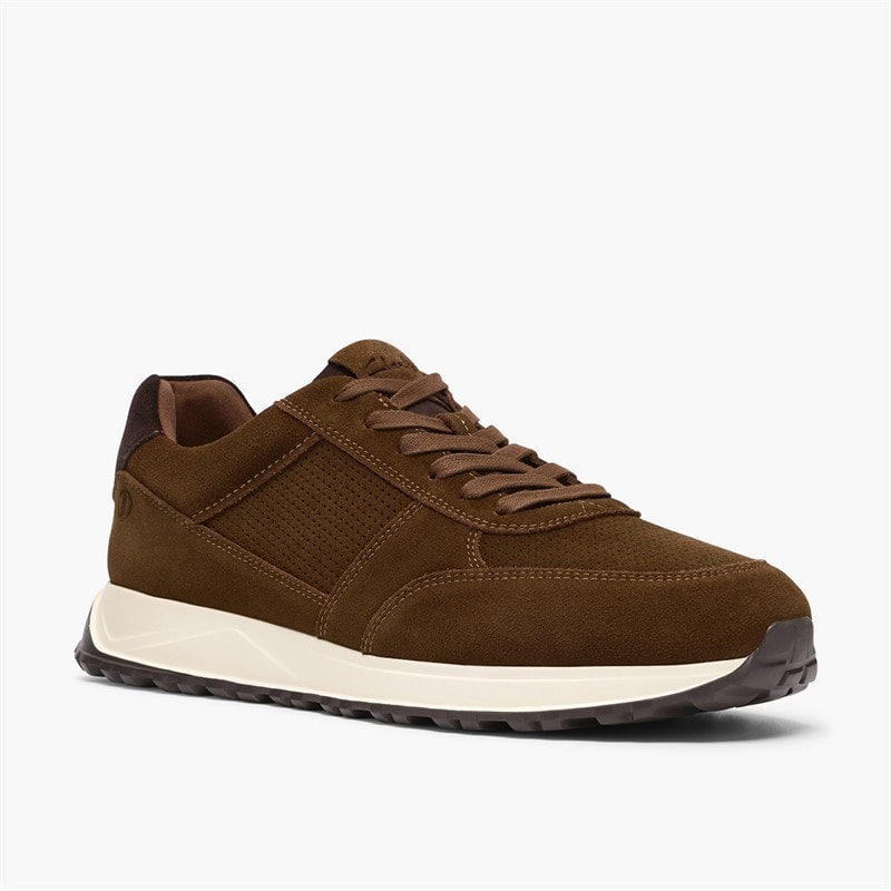 Clarks Herre Radwell slips sko Cola Suede - Billede 4