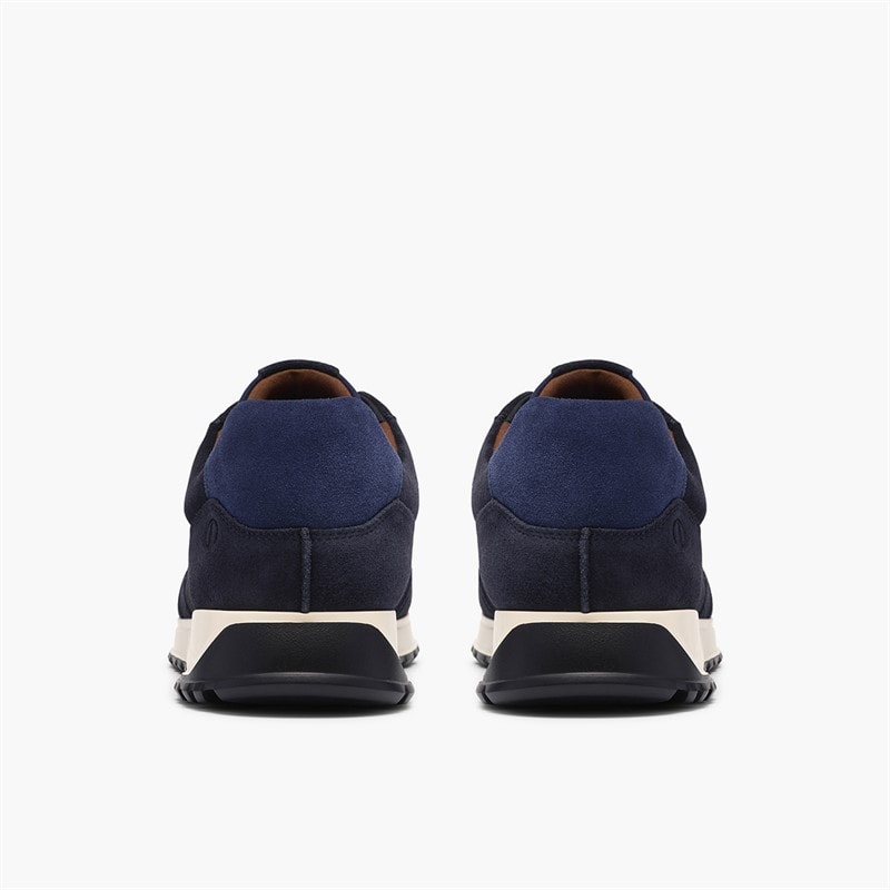 Clarks Herre Radwell slips sko Navy Suede - Billede 5