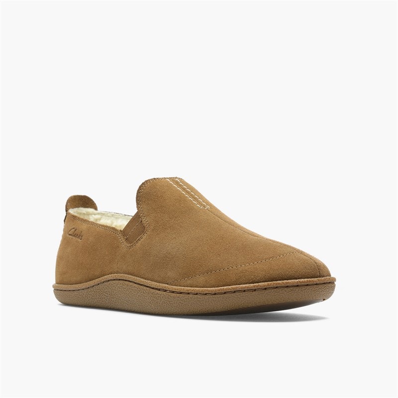 Clarks Herre hjemme hjemmesko Tan Suede - Billede 2