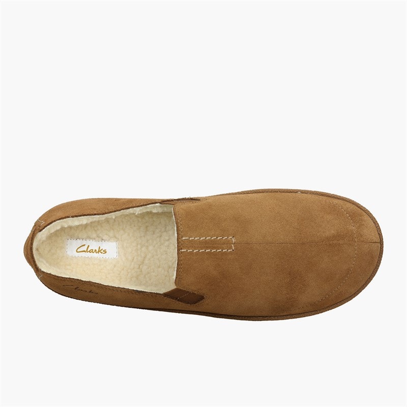 Clarks Herre hjemme hjemmesko Tan Suede - Billede 4