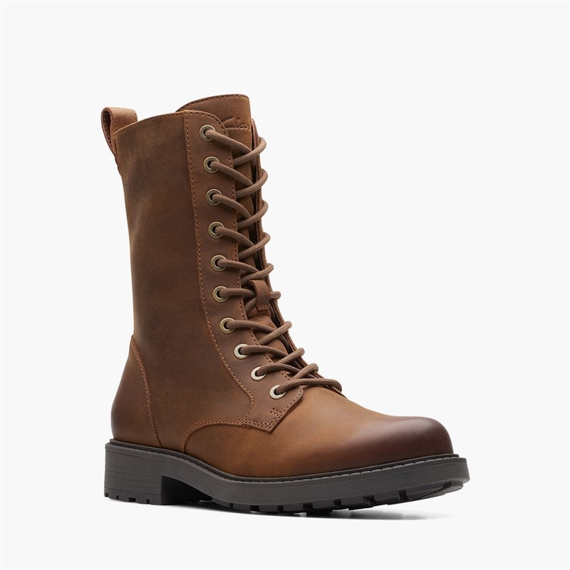 Clarks Dame Orinoco 2 stil støvler  Brown Snuff - Billede 2