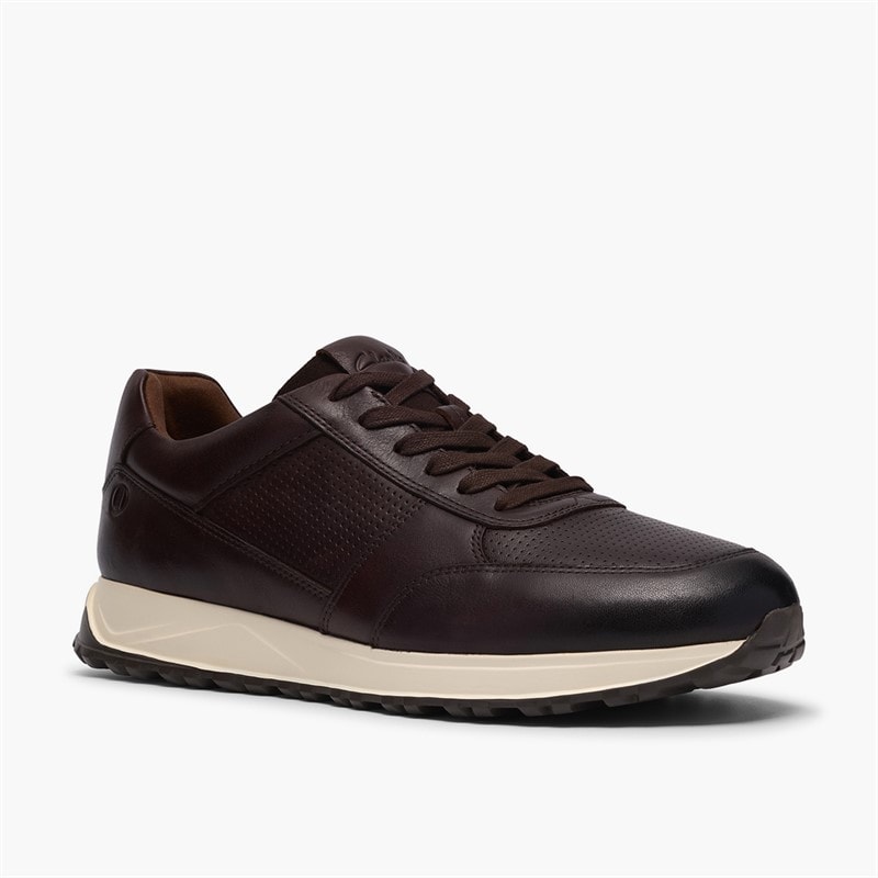 Clarks Herre Radwell slips sko Brown Leather - Billede 4