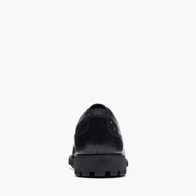 Clarks Herresko Batcombe Snørebånd Black Leather - Billede 3