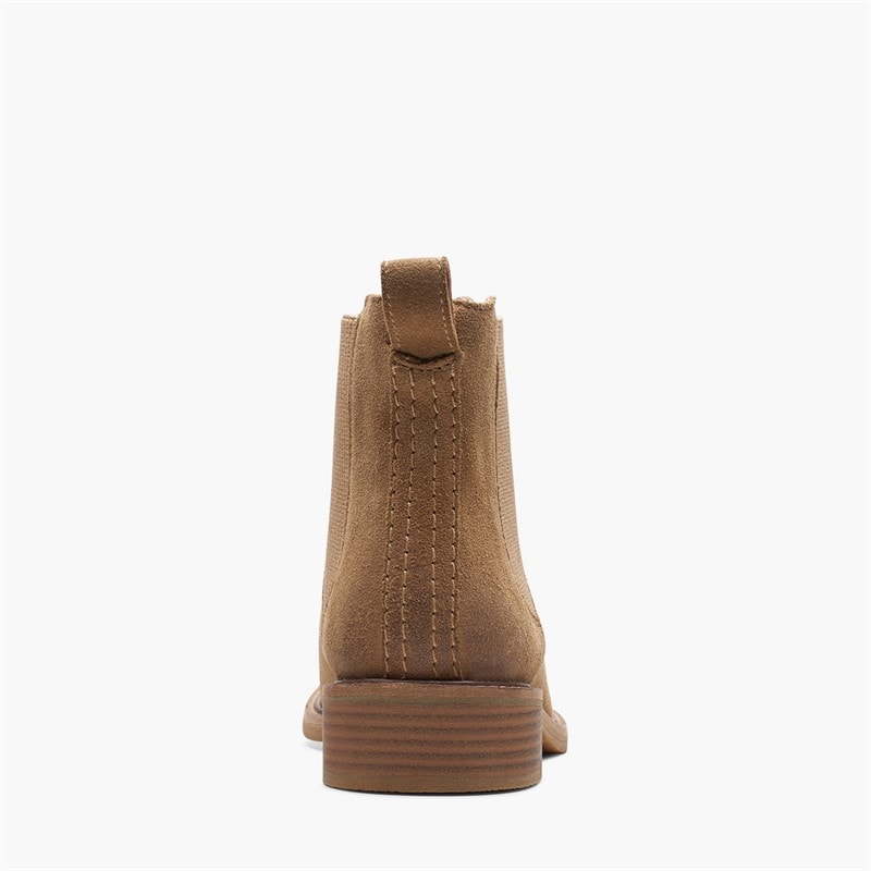 Clarks Dame Cologne Arlo 2 Chelsea støvler Dark Sand Suede - Billede 3