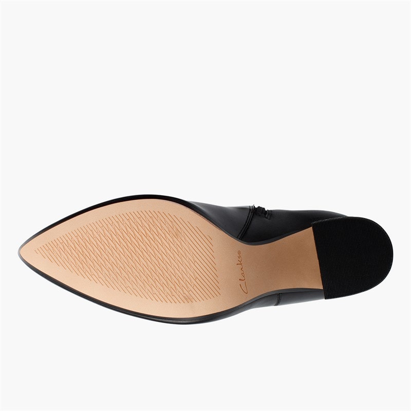 Clarks Dame Laina 85 Høje støvler Black Combi Leather - Billede 3